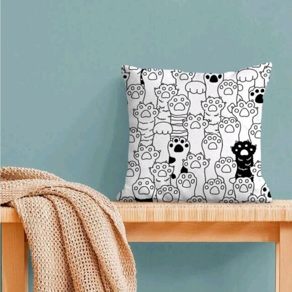 Paw 🐾 Print Pillow Cover - Picture 5 of 6